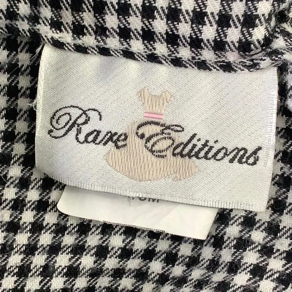 Rare Editions Smocked Houndstooth Floral velvet trim dress size 18M EUC - Picture 3 of 14